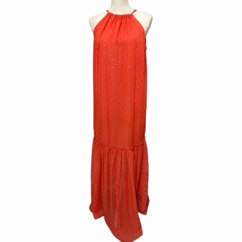 Trina Turk Vibrant Orange crush Maxi Dress